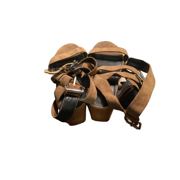 Rebecca Minkoff brown suede leather gladiator style strappy sandals shoes 7.5 - Picture 2 of 8